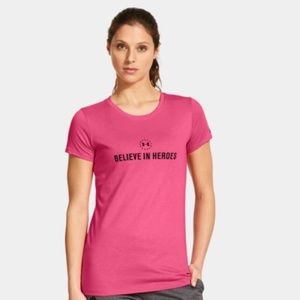 UA “Believe in Heroes” Tee Shirt